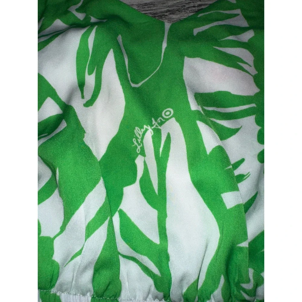 Lilly‎ Pulitzer Target 20th Ann. Collection Boom Boom Green Leaf Jumpsuit Large